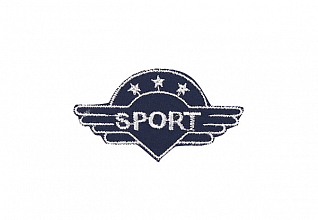 Термоаппликация "Sport" синий