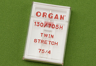 Иглы супер стретч двойные ORGAN №75/4.0, 1шт