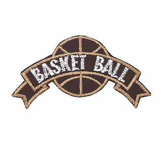 Термоаппликация "Basketball" коричневый