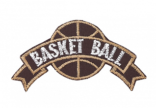 Термоаппликация "Basketball" коричневый