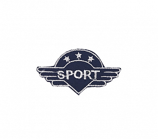 Термоаппликация "Sport" синий